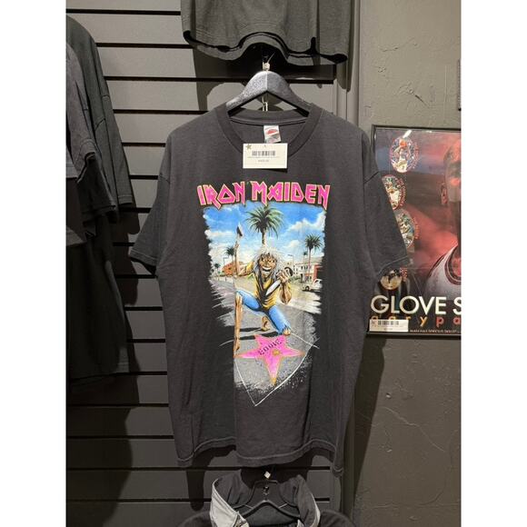 2008 Iron Maiden Vintage The Forum LA A Matter of Life and Death Tour Tee Shirt - Picture 1 of 6
